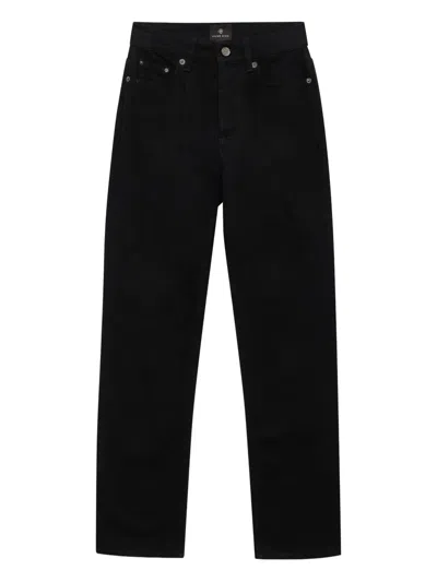 Anine Bing Bruno Straight-leg Jeans In Black