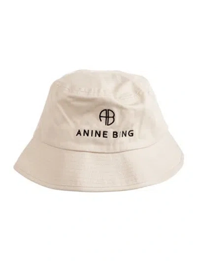 Pre-owned Anine Bing Bucket Hat In Neutral