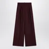 Anine Bing Burgundy Lou Palazzo Trousers