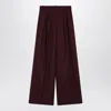Anine Bing Burgundy Lou Palazzo Trousers
