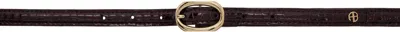 Anine Bing Burgundy Mini Mara Belt
