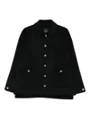 Anine Bing Button-fastening Patch-pocket Jacket In Black