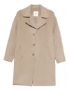 Anine Bing Button-front Coat In Nude