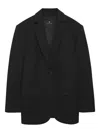 Anine Bing Buttoned Blazer In Black