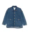 Anine Bing Classic Denim Shirt With Button Closure In Blue