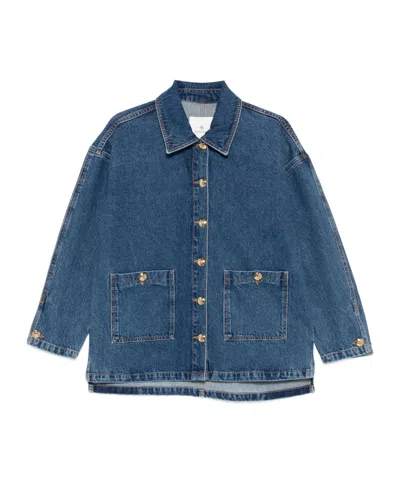 ANINE BING BUTTONED DENIM JACKET