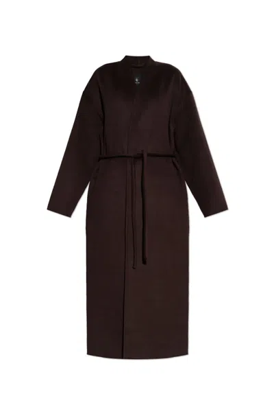 Anine Bing Button-up Coat In Brown