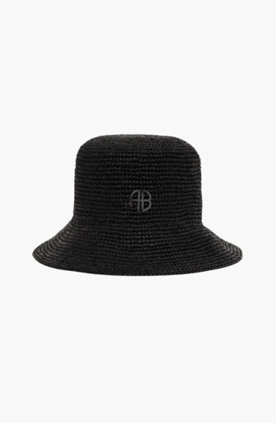 Anine Bing Cabana Bucket Hat In Burgundy
