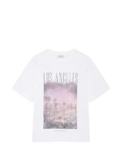 Anine Bing Cade Tee Los Angeles In White