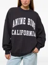 Anine Bing California Crew-neck Sweatshirt In Black