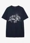 Anine Bing California Walker Faded T-shirt In Black
