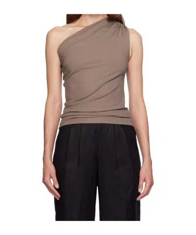 Anine Bing Camila Shoulder Vest In Black