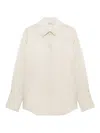 Anine Bing Bridge Shirt In Neutral