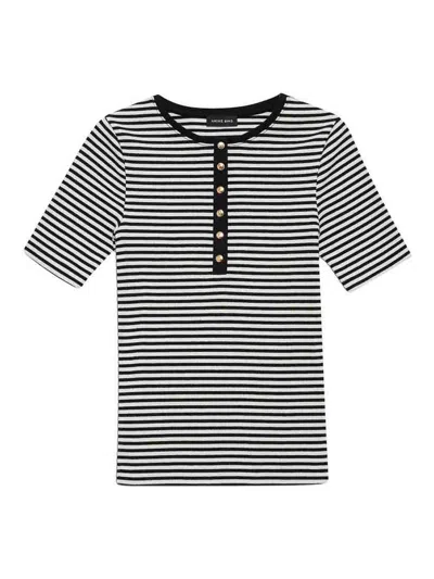 Anine Bing Alessia T-shirt In Black