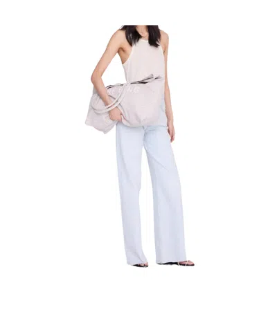 Anine Bing Canvas Tote Bag In Red