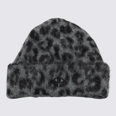 ANINE BING ANINE BING LEOPARD WOOL BEANIE