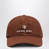 Anine Bing Embroidered Jeremy Baseball Cap In Brown