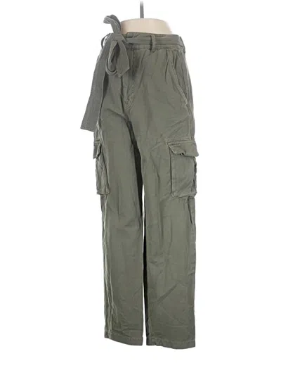 Pre-owned Anine Bing Cargo Pants In Green