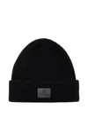 Anine Bing Carley Ribbed Beanie Hat In Black