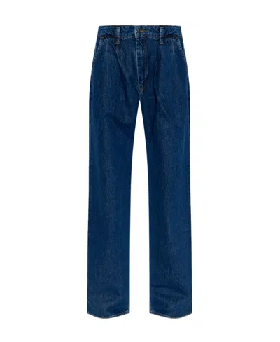 Anine Bing Carrie High-rise Wide-leg Jeans In Blue