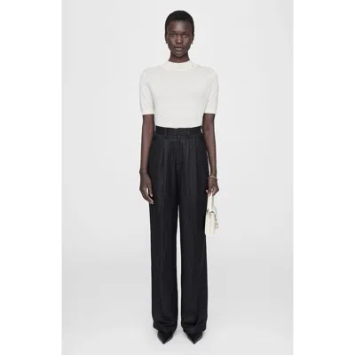 Anine Bing Carrie Pant In Black