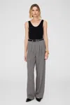 ANINE BING ANINE BING CARRIE PANT IN BLACK AND WHITE MINI HOUNDSTOOTH