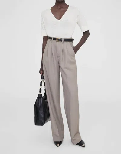 Anine Bing Carrie Pant In Taupe