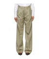 ANINE BING CARRIE PLEAT-DETAIL WOOL TROUSERS