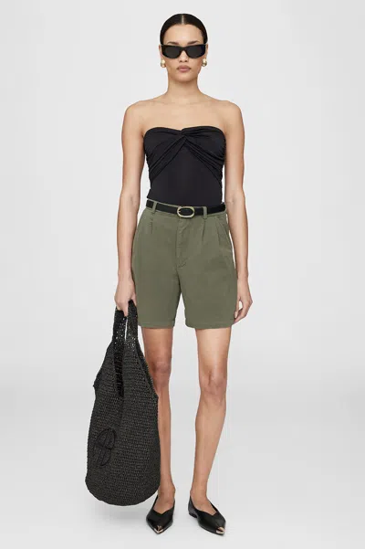 Anine Bing Carrie Short In Army Green