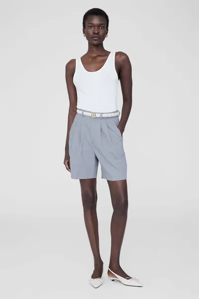 Anine Bing Carrie Short In Steel Blue