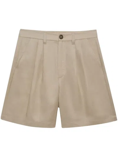 Anine Bing Carrie Shorts In Neutrals