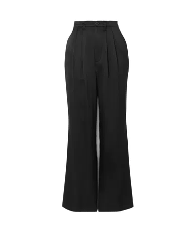 Anine Bing Carrie Straight-leg Tailored Trousers In Black