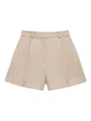 Anine Bing Carrie Tailored Shorts In Neutral