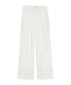 Anine Bing Carrie Wide-leg Trousers In White