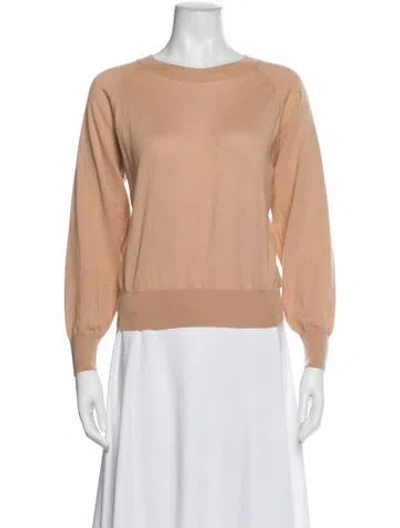Pre-owned Anine Bing Cashmere Bateau Neckline Sweater W/ Tags In Neutral
