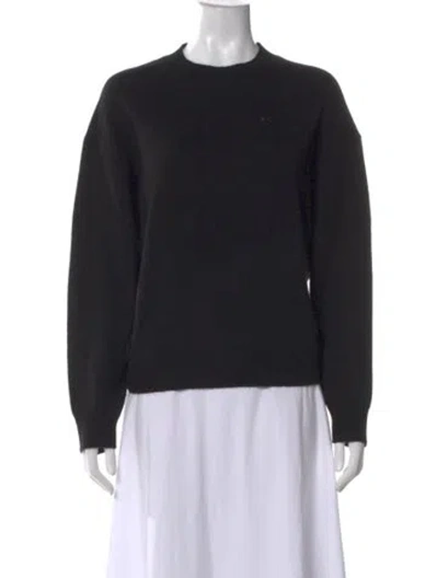Pre-owned Anine Bing Cashmere Crew Neck Sweater In Black