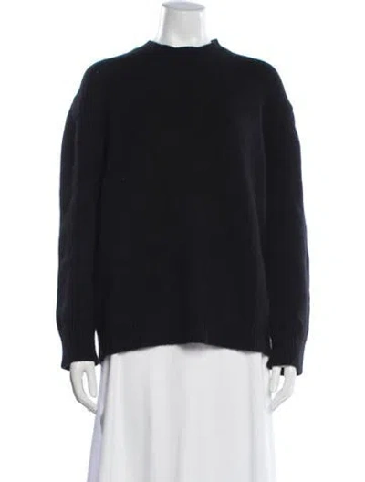 Pre-owned Anine Bing Cashmere Crew Neck Sweater In Black