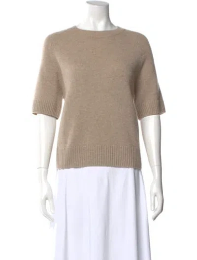 Pre-owned Anine Bing Cashmere Crew Neck Sweater In Brown