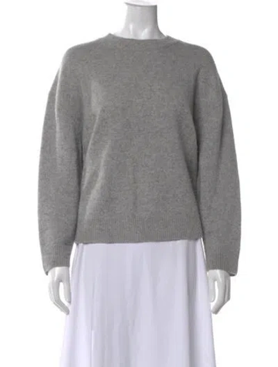 Pre-owned Anine Bing Cashmere Crew Neck Sweater In Gray