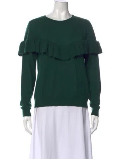 Pre-owned Anine Bing Cashmere Crew Neck Sweater In Green