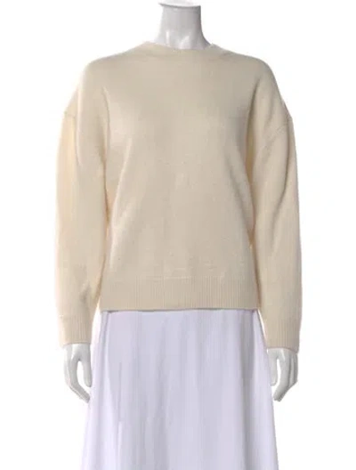 Pre-owned Anine Bing Cashmere Crew Neck Sweater In Neutral