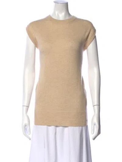 Pre-owned Anine Bing Cashmere Crew Neck Sweater In Neutral