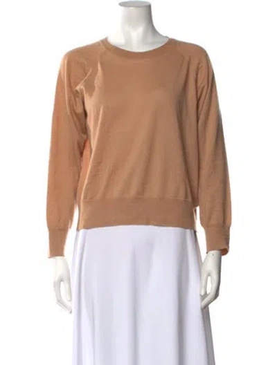 Pre-owned Anine Bing Cashmere Crew Neck Sweater In Neutrals