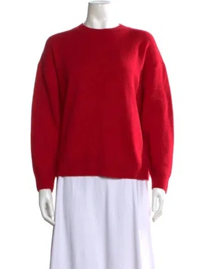Pre-owned Anine Bing Cashmere Crew Neck Sweater In Red