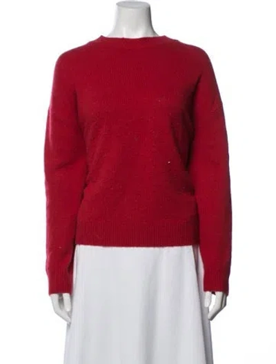 Pre-owned Anine Bing Cashmere Crew Neck Sweater In Red