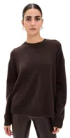 Anine Bing Womens Deep Brown Lee Crewneck Cashmere Jumper In Brown