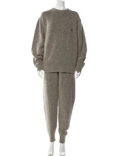 Pre-owned Anine Bing Cashmere Pantsuit In Grey
