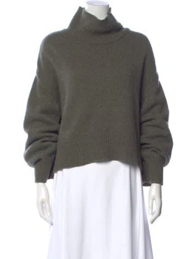Pre-owned Anine Bing Cashmere Turtleneck Sweater In Gray