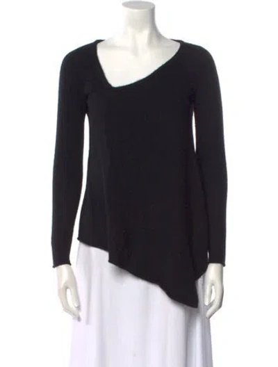Pre-owned Anine Bing Cashmere V-neck Sweater In Black