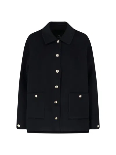 Anine Bing Cashmere-blend Jacket In Black